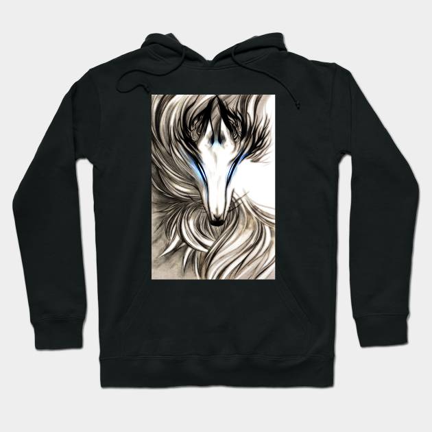 Winter Wolf Hoodie by floralfrolic